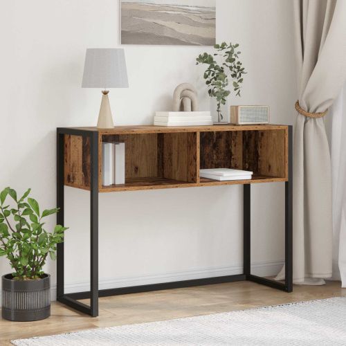 Крайна масичка Старо дърво 100 x 36 x 75 см Инженерно дърво