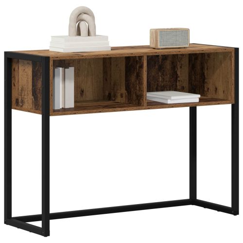 Крайна масичка Старо дърво 100 x 36 x 75 см Инженерна дървесина