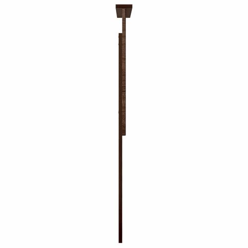 Облегалка за глава с таблото Кафяв дъб 75 cm Инженерно дърво