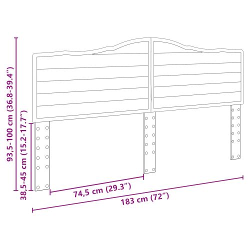 Облегалка за глава Сонома дъб Инженерно дърво