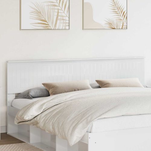 Облегалка за глава Гланц бяло Инженерно дърво