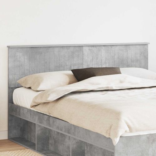 Облегалка за глава Циментено сиво Инженерно дърво