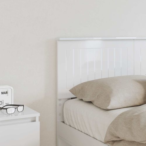 Облегалка за глава Гланц бяло Инженерно дърво