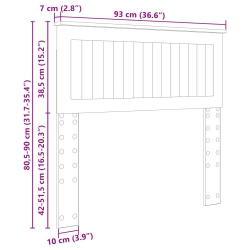 Облегалка за глава Димян дъб Инженерно дърво