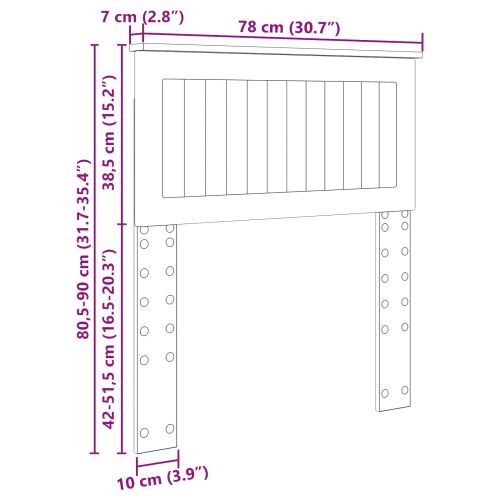 Облегалка за глава Дъб Инженерно дърво