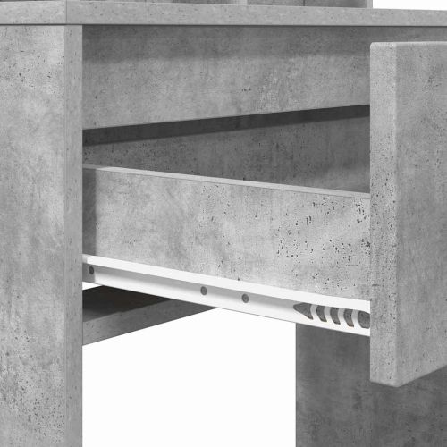 Тоалетки за спалня с чекмедже Циментено сиво 80 x 39,6 x 135 см