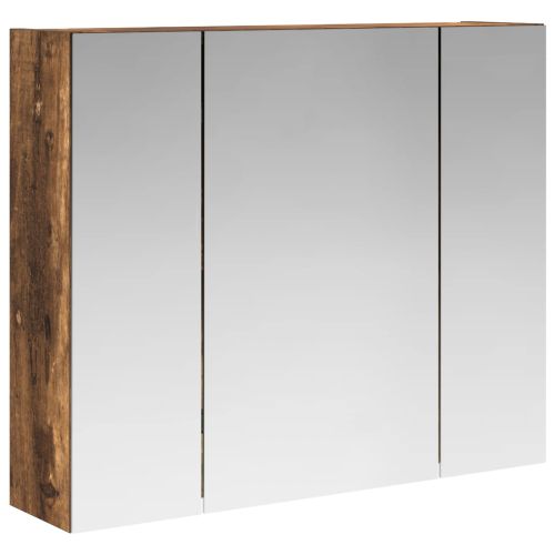 Шкаф с огледало за баня Димян дъб 60 x 14,5 x 50 см