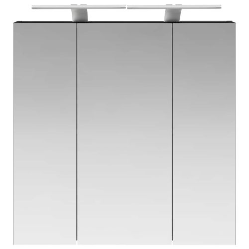 Шкаф с огледало за баня Черния дъб 70 x 14,5 x 70 см