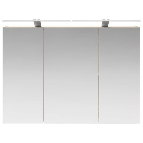 Шкаф с огледало за баня с рафт Сонома дъб 100 x 14,5 x 70 см