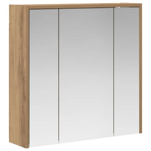 Шкаф с огледало за баня Дъб Артизан 63,5 x 16 x 62,5 см