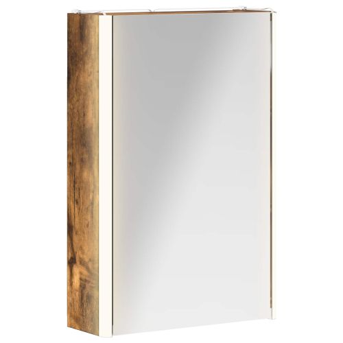 Шкаф с огледало за баня Димян дъб 33 x 11,5 x 50 см