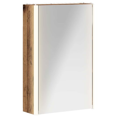 Шкаф с огледало за баня Старо дърво 33 x 11,5 x 50 см