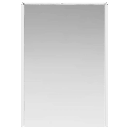 Шкаф с огледало за баня Сив Сонома 43 x 11,5 x 60,5 см
