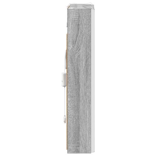 Шкаф с огледало за баня Сив Сонома 43 x 11,5 x 60,5 см