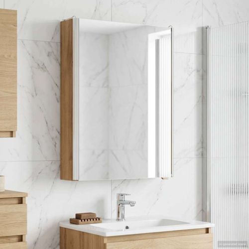 Шкаф с огледало за баня Дъб Артизан 43 x 11,5 x 60,5 см