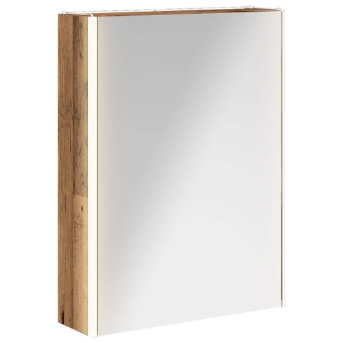 Шкаф с огледало за баня Старо дърво 53,5 x 15,5 x 70 см