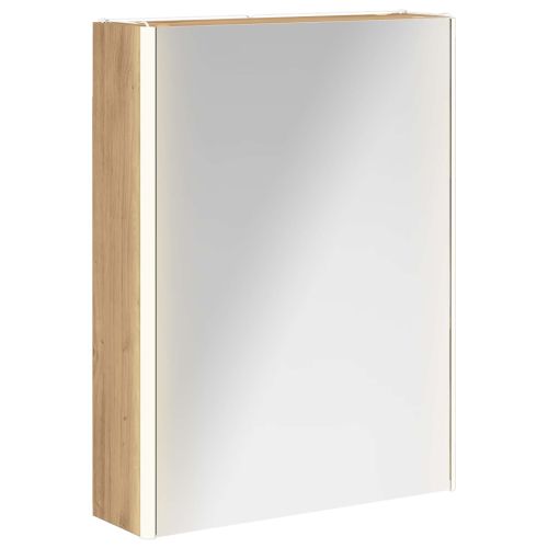 Шкаф с огледало за баня Дъб Артизан 53,5 x 15,5 x 70 см