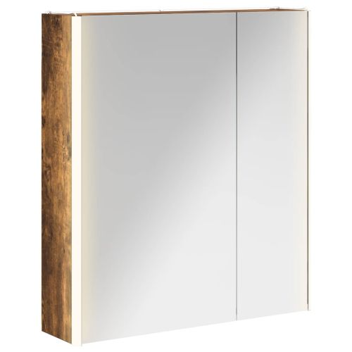 Шкаф с огледало за баня Димян дъб 63,5 x 15,5 x 70 см