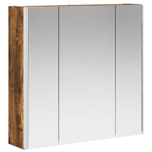 Шкаф с огледало за баня Димян дъб 63,5 x 15,5 x 60,5 см