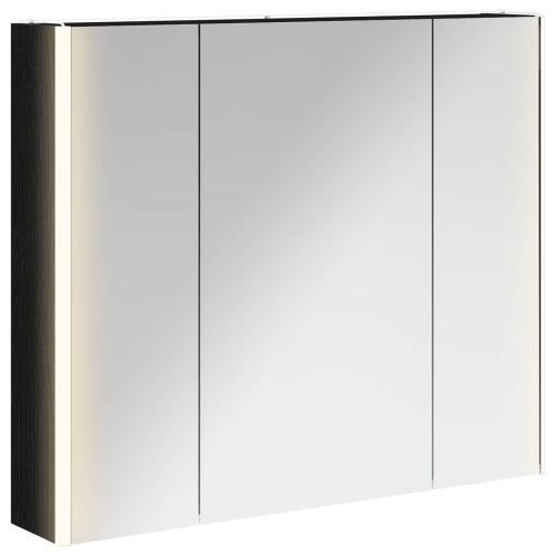 Шкаф с огледало за баня Черния дъб 83,5 x 15,5 x 70 см