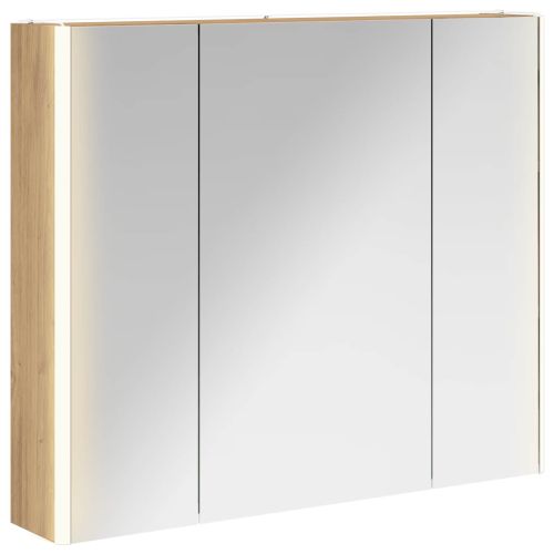 Шкаф с огледало за баня Дъб Артизан 83,5 x 15,5 x 70 см