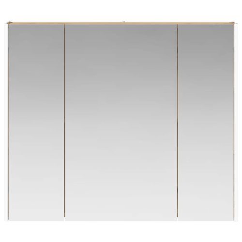 Шкаф с огледало за баня Дъб Артизан 83,5 x 15,5 x 70 см