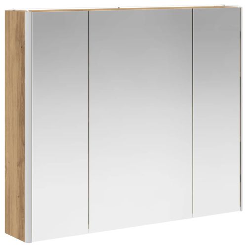 Шкаф с огледало за баня Дъб Артизан 83,5 x 15,5 x 70 см