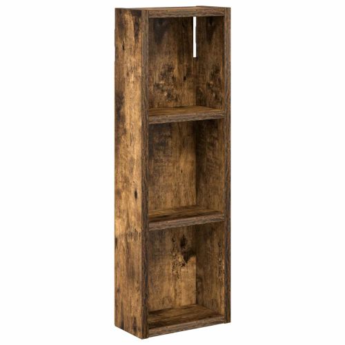 Банен стенен шкаф с рафт Пушена Дъб 20 x 10 x 60,5 см