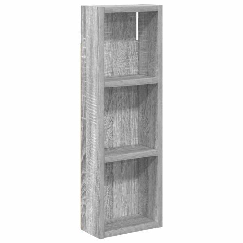 Банен стенен шкаф с рафт Сиво Сонома 20 x 10 x 60,5 см