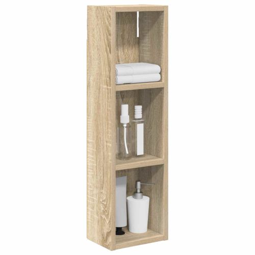 Банен стенен шкаф с рафт Сонома дъб 20 x 14 x 70 см