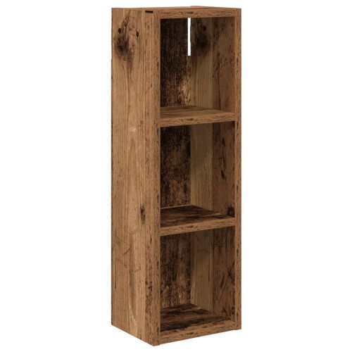 Банен стенен шкаф с рафт Старо дърво 20 x 16 x 62,5 см