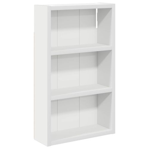 Банен стенен шкаф Бял 30 x 10 x 50 см Инженерен дървен материал