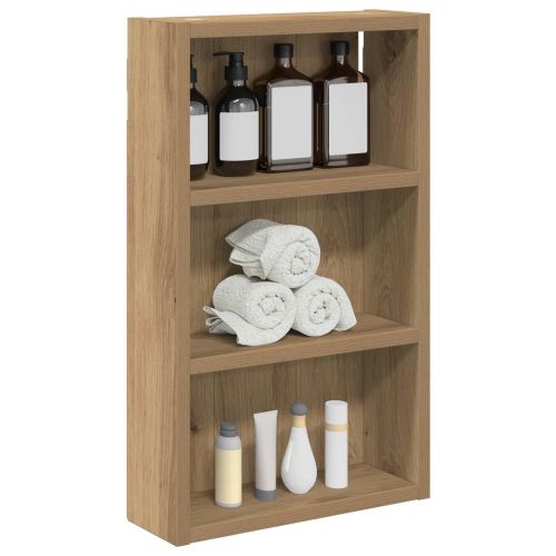 Банен стенен шкаф с рафт Дъб Артизан 30 x 10 x 50 см