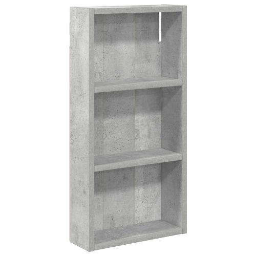 Банен стенен шкаф с рафт Бетонно Сиво 30 x 10 x 60,5 см