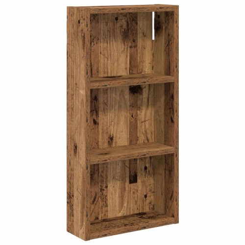 Банен стенен шкаф с рафт Старо дърво 30 x 10 x 60,5 см