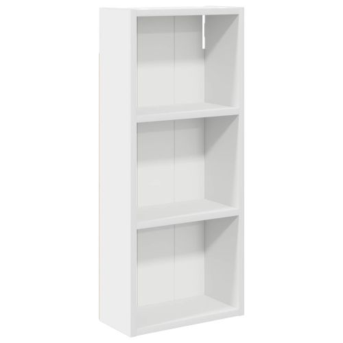 Банен стенен шкаф Бял 30 x 14 x 70 см Инженерен дървен материал