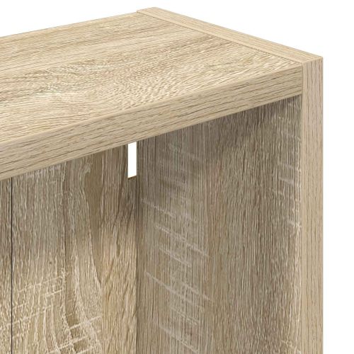 Банен стенен шкаф с рафт Сонома дъб 30 x 14 x 70 см