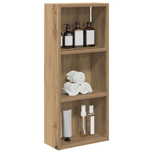 Банен стенен шкаф с рафт Дъб Артизан 30 x 14 x 70 см