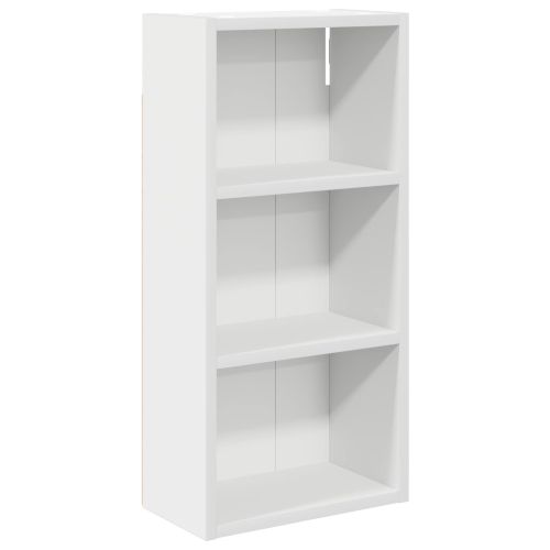 Банен стенен шкаф с рафт със съхранение Бял 30 x 16 x 62,5 см