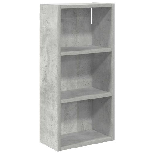 Банен стенен шкаф с рафт Бетонно Сиво 30 x 16 x 62,5 см