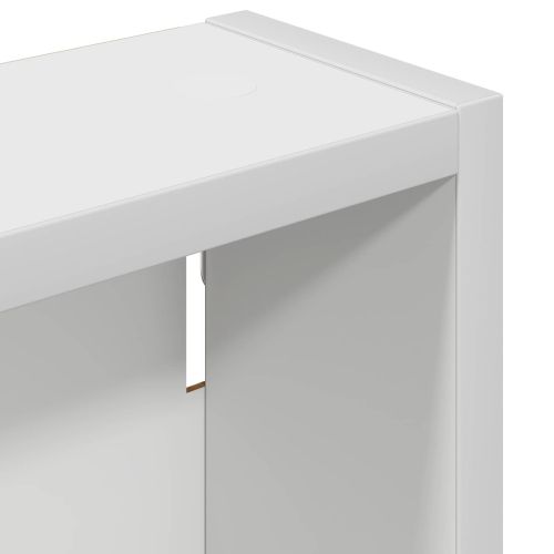 Банен стенен шкаф Бял 40 x 10 x 50 см Инженерен дървен материал