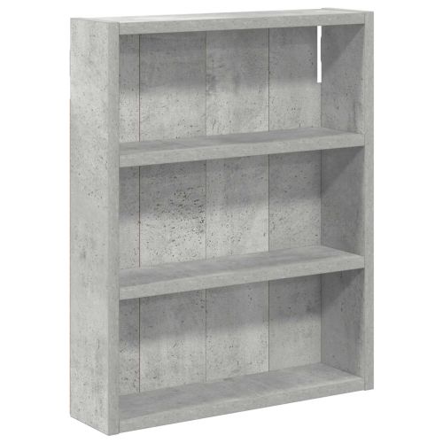 Банен стенен шкаф с рафт Бетонно Сиво 40 x 10 x 50 см