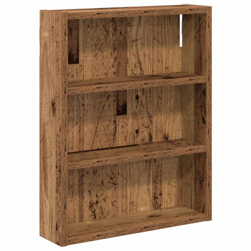 Банен стенен шкаф с рафт Старо дърво 40 x 10 x 50 см