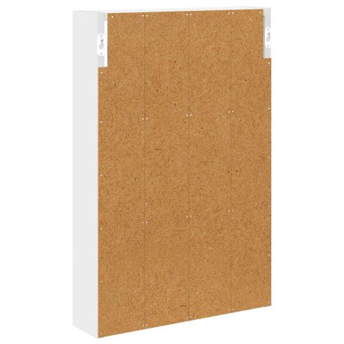 Банен стенен шкаф Бял 40 x 10 x 60,5 см