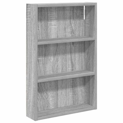 Банен стенен шкаф с рафт Сиво Сонома 40 x 10 x 60,5 см