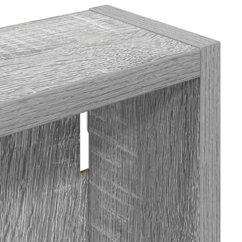 Банен стенен шкаф с рафт Сиво Сонома 40 x 10 x 60,5 см