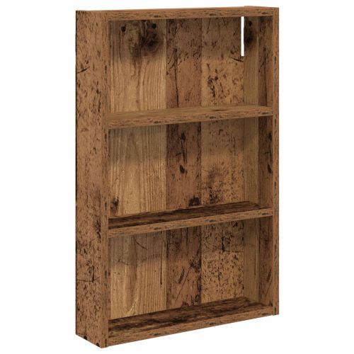 Банен стенен шкаф с рафт Старо дърво 40 x 10 x 60,5 см