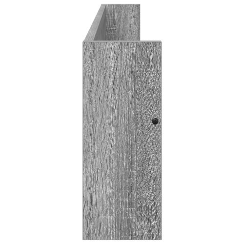 Етажерка за списания с рафт Сив Сонома 100 x 12 x 30 см