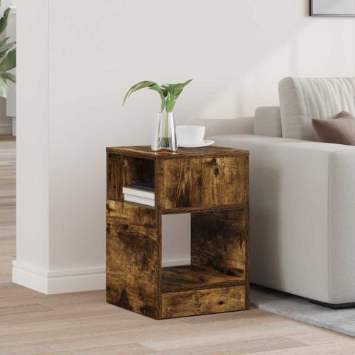 Крайна масичка Димян дъб 30,5 x 30 x 45 см Инженерно дърво