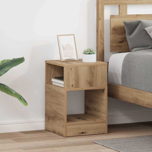 Крайна масичка 2 pcs Дъб 30,5 x 30 x 45 см Инженерно дърво